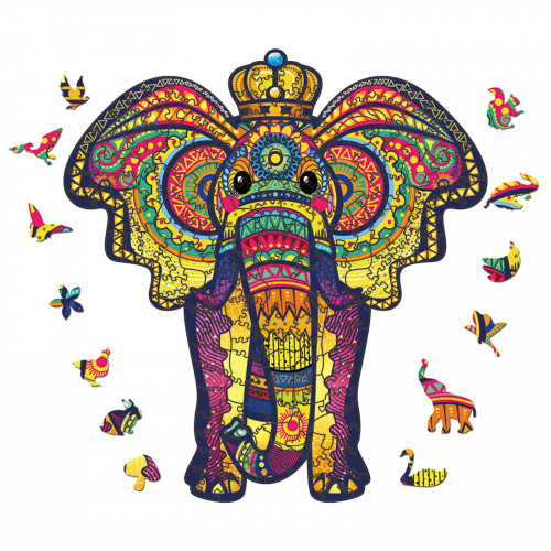 Puzzle animaux en bois Elephant