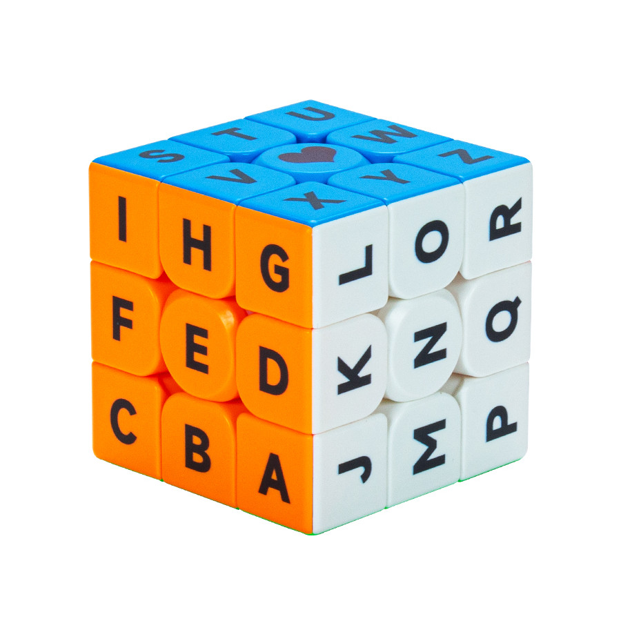 Cube 3x3 letters UV